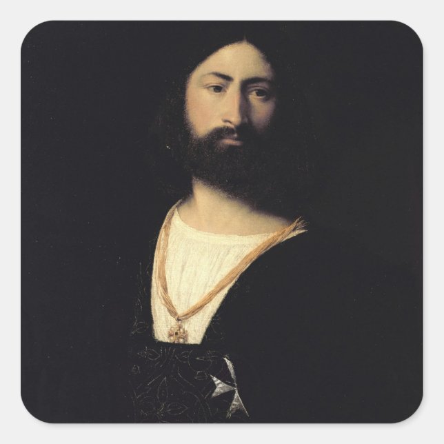 Knight of the Order of Malta Square Sticker (Front)