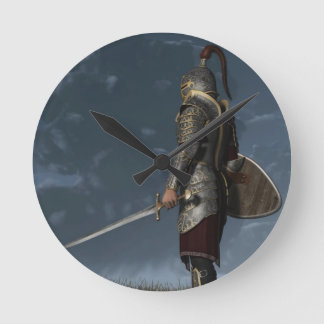 Knight of the Storm Round Clock