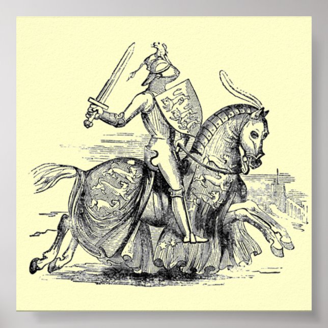 Knight on Horsback Poster (Front)