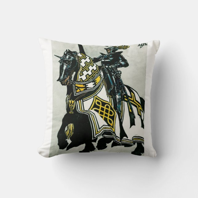 Knight On Horseback Cushion (Front)