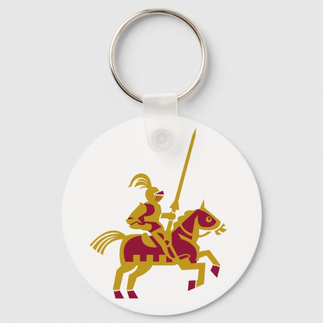 Knight On Horseback Key Ring (Front)