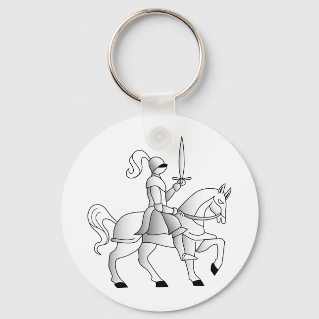 Knight On Horseback Key Ring (Front)