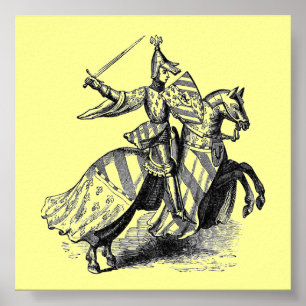 Knight on Horseback Poster