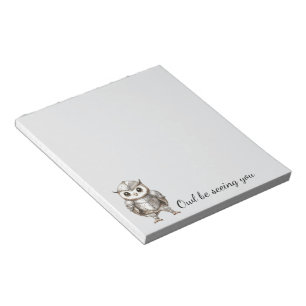 Knight Owl in Shining Armour Notepad