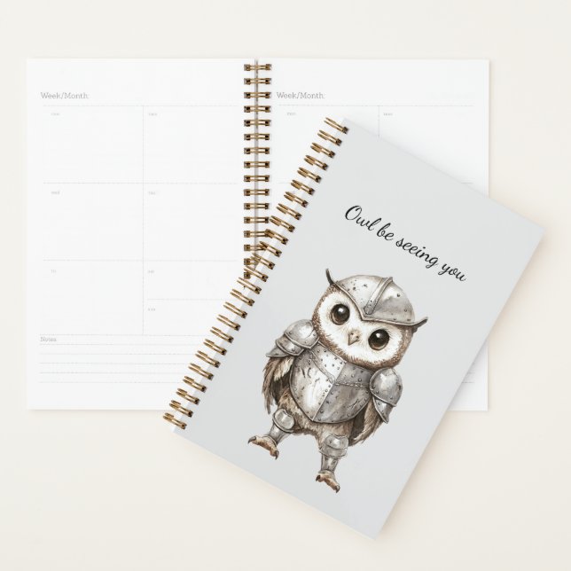 Knight Owl in Shining Armour Planner (Display)