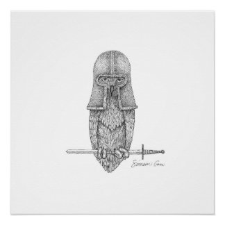 Knight Owl Poster