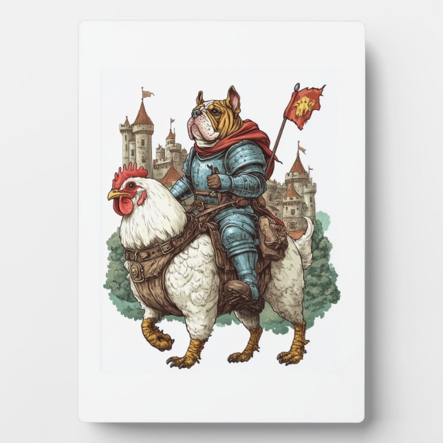 Knight Pup � Medieval Hero Dog Plaque (Front)