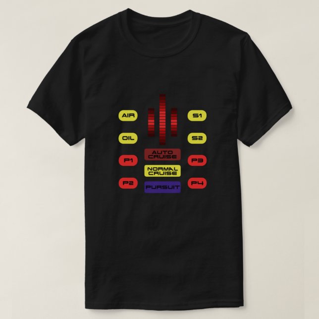Knight Rider KITT Car Dashboard Graphic Classic T-Shirt (Design Front)
