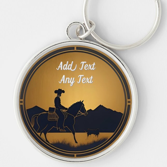 Knight Riding a Horse Key Ring (Front)