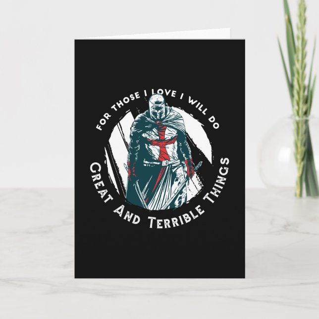 Knight templar card (Front)