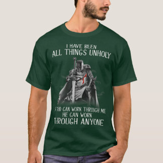 Knight Templar Christian Warrior Of God Can Work T T-Shirt