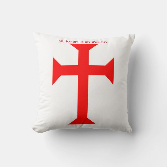 Knight Templar Cushion (Front)