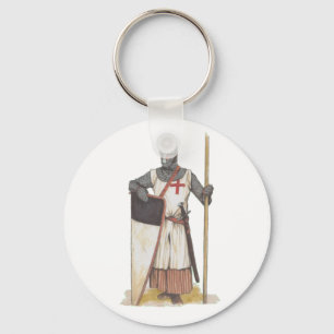 Knight Templar Mediaeval Key Ring