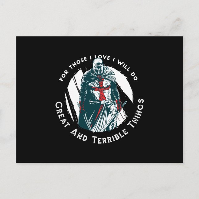 Knight templar postcard (Front)