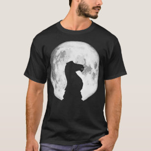 Knight Vintage Chess Piece & Retro Eighties Moon 8 T-Shirt