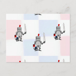 Knight warriors postcard