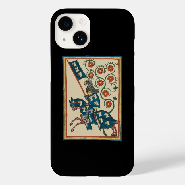 Knight With Eagle Heraldry, 14th Century Mediaeval Case-Mate iPhone Case (Back)