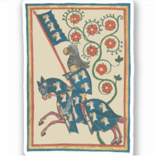 Knight With Eagle Heraldry, 14th Century Medieval