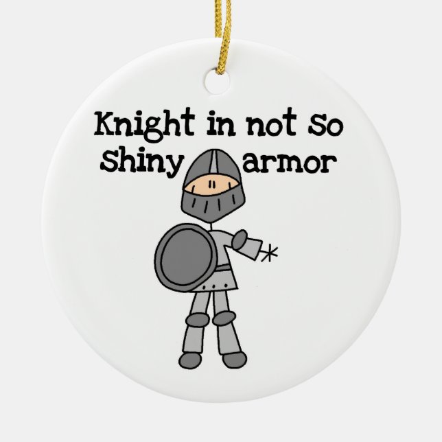 Knight Without Shine Ceramic Tree Decoration (Front)