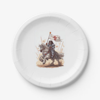Knightly Newfoundland � Royal Dog Armour Paper Plate