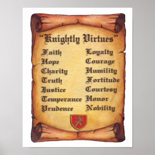 Knightly Virtues Poster (Front)