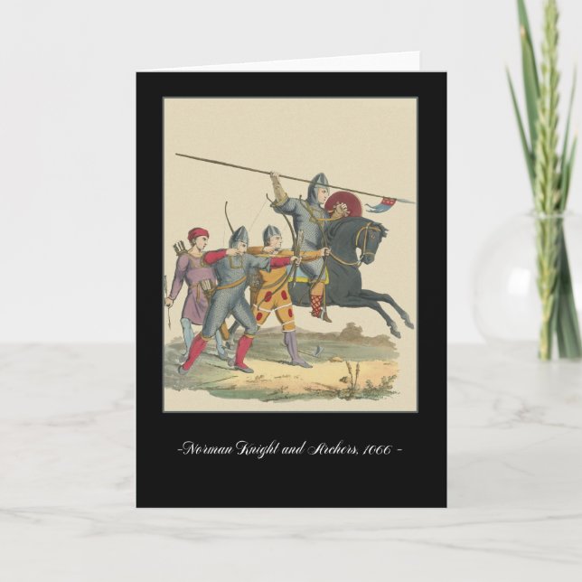 Knights and Armour Mediaeval Note Card, 1066 Knigh Card (Front)