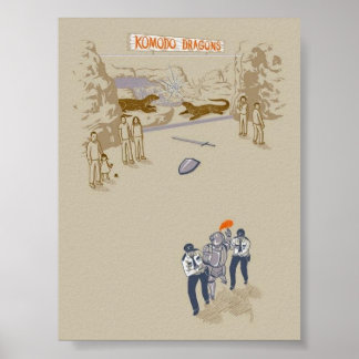 Knights and Dragons Poster