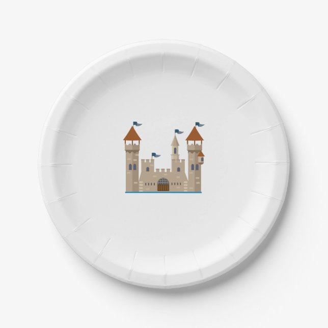 Knight's Castle Paper Plate (Front)