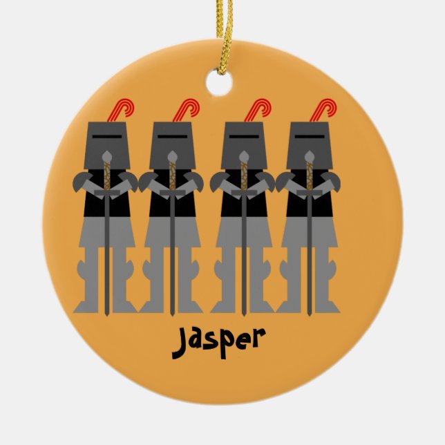 Knights Ceramic Ornament (Front)