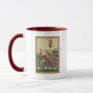Knights Charging, 14th Century Codex Manesse Mug