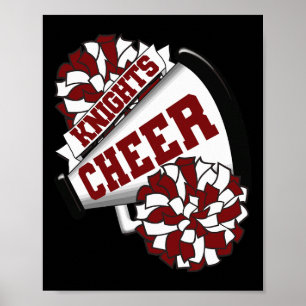 Knights Cheer Ck To School Cheerleading Spirit M Poster