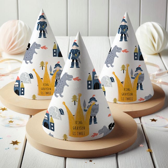 Knights & Dragons | Fairytale King Crown Party Hat (Creator Uploaded)