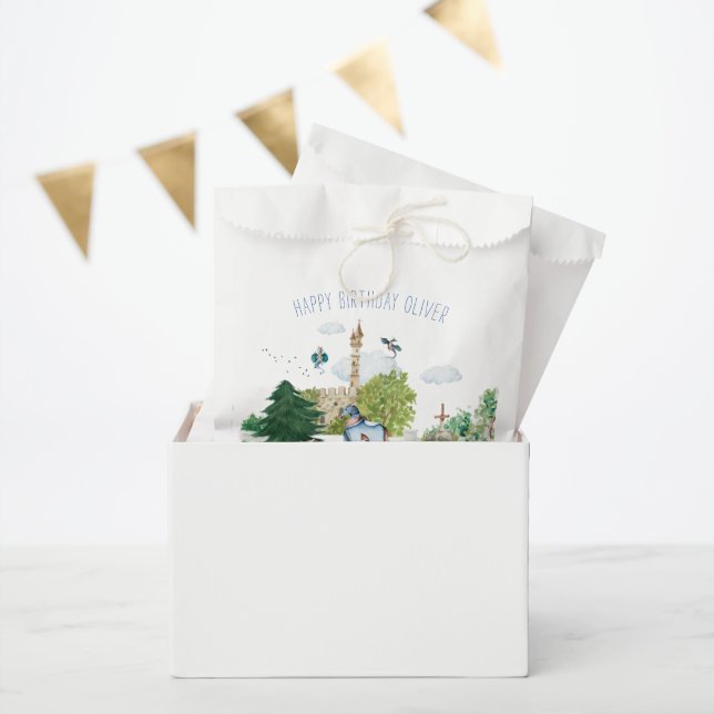 Knights & Dragons | Royal Mediaeval Birthday   Favour Bag (Party)