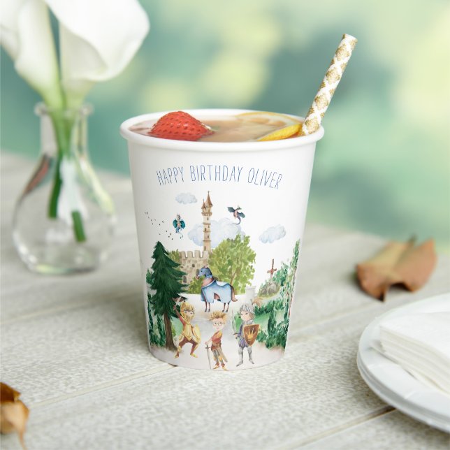 Knights & Dragons | Royal Mediaeval Birthday   Paper Cups (Insitu)