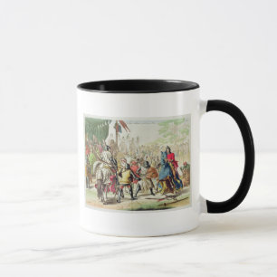 Knights Duelling on Foot in a Tournament, plate 1 Mug