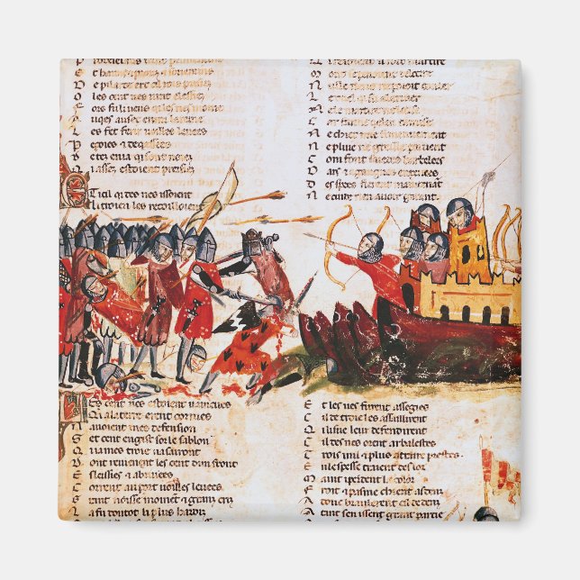 Knights Fighting Magnet (Front)