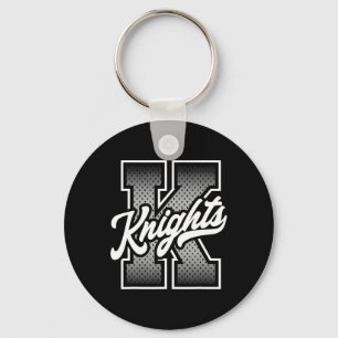 Knights Footbyll Knights Bysebyll Knights Bysketby Key Ring