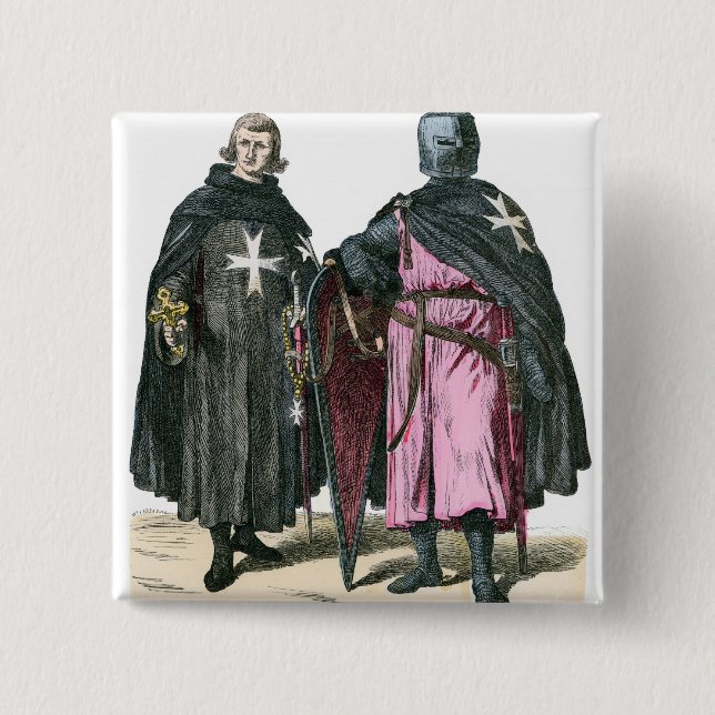 Knights from the Order of St John 15 Cm Square Badge (Front)