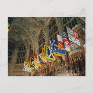 Knights Grand Cross, Order of the Bath Banners in Postcard