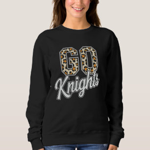 Knights High School College University Team Leopar Sweatshirt