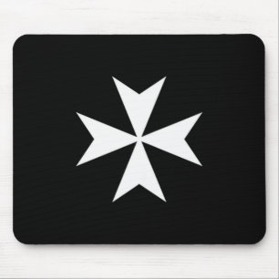 Knights Hospitaller Maltese Cross Catholic Christi Mouse Pad