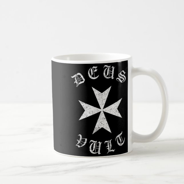 Knights Hostaller Maltese Catholic Christian Deus  Coffee Mug (Right)