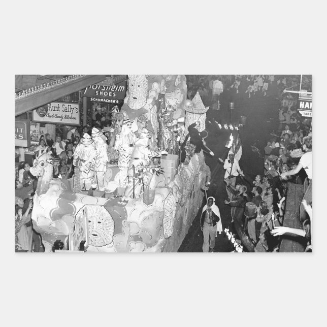 Knights of Babylon New Orleans Mardigras 1955  Rectangular Sticker (Front)