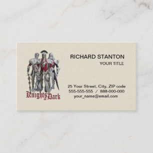 Knights of Dark Business Card