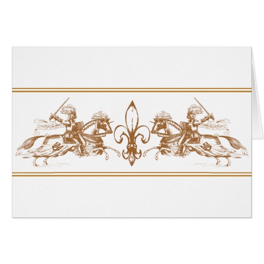 knights on horses card