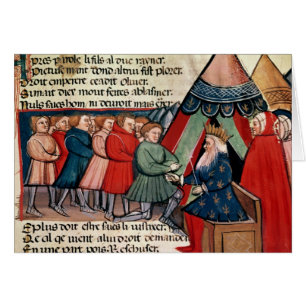 Knights pledging their allegiance