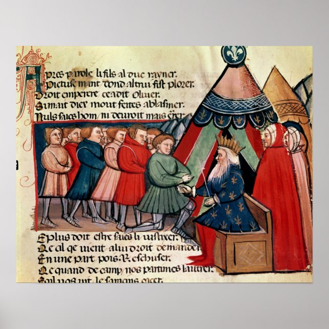 Knights pledging their allegiance poster (Front)