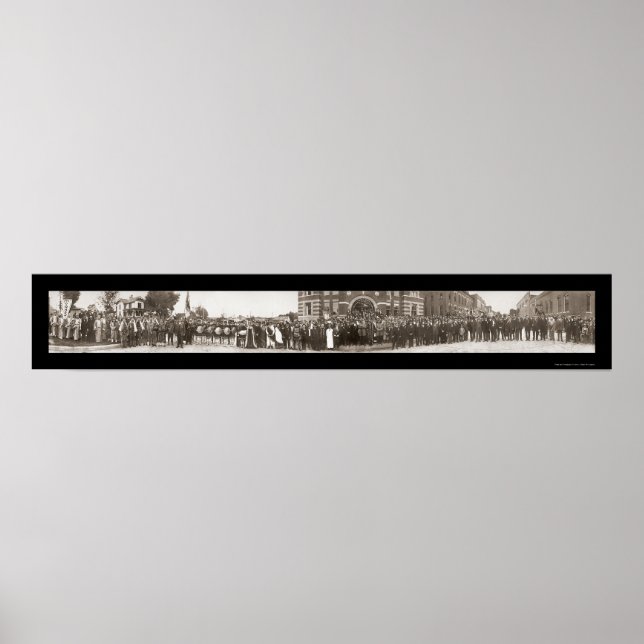 Knights Pythias Group Photo 1916 Poster (Front)