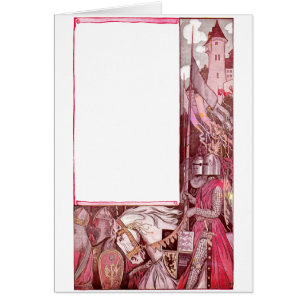 Knights Riding Horses and Bearing Shields