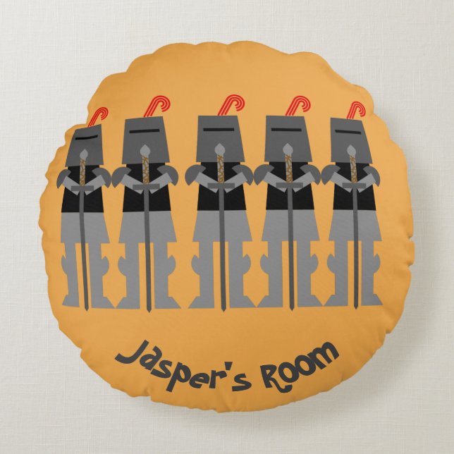Knights Round Cushion (Front)
